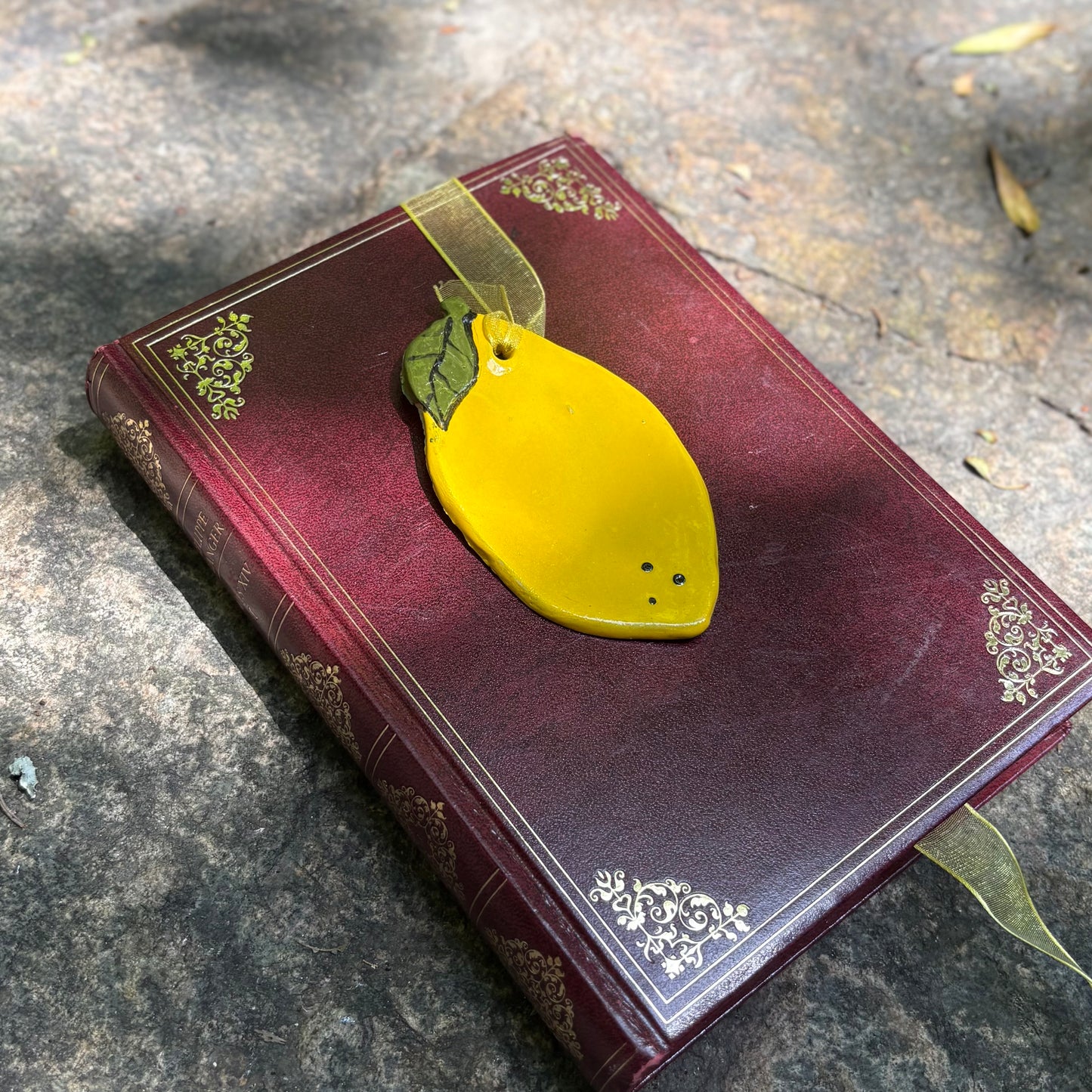 Marque page en céramique - Lemon