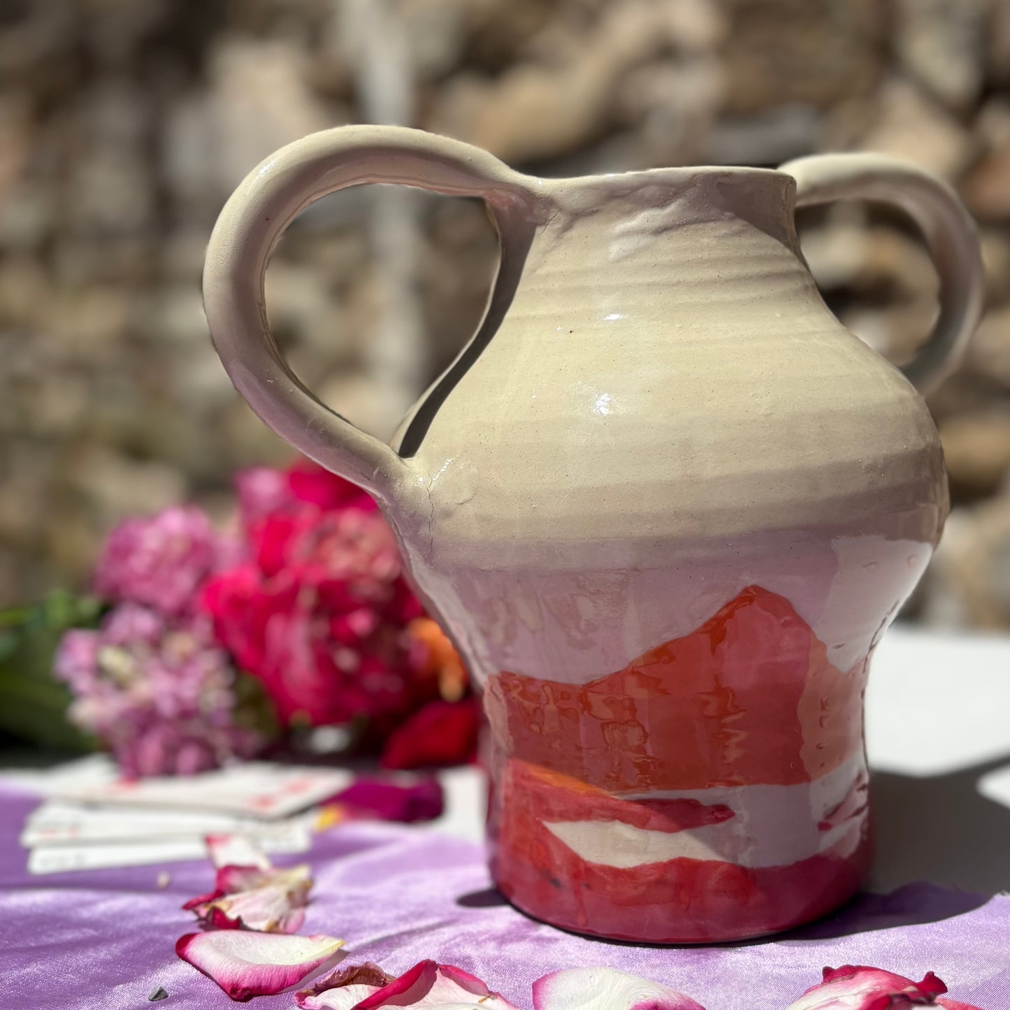 Vase couché de soleil