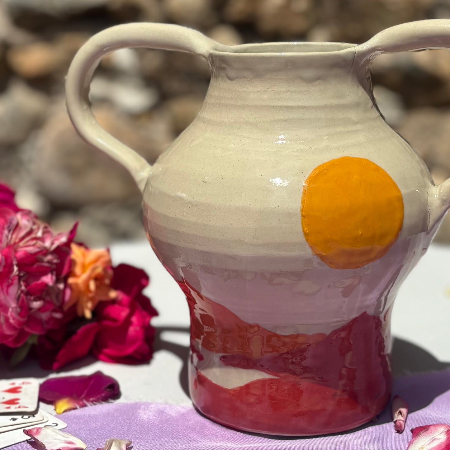 Vase couché de soleil
