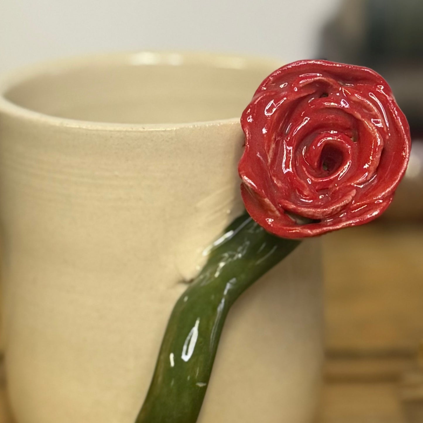 Pot fleur - Rouge