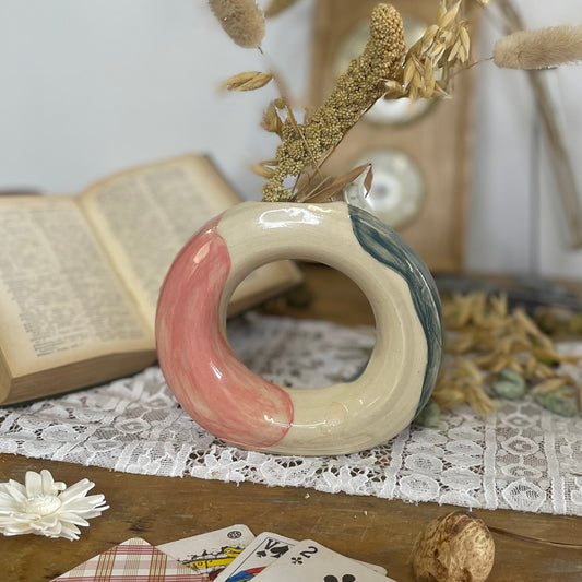 Vase donut  Bicolore